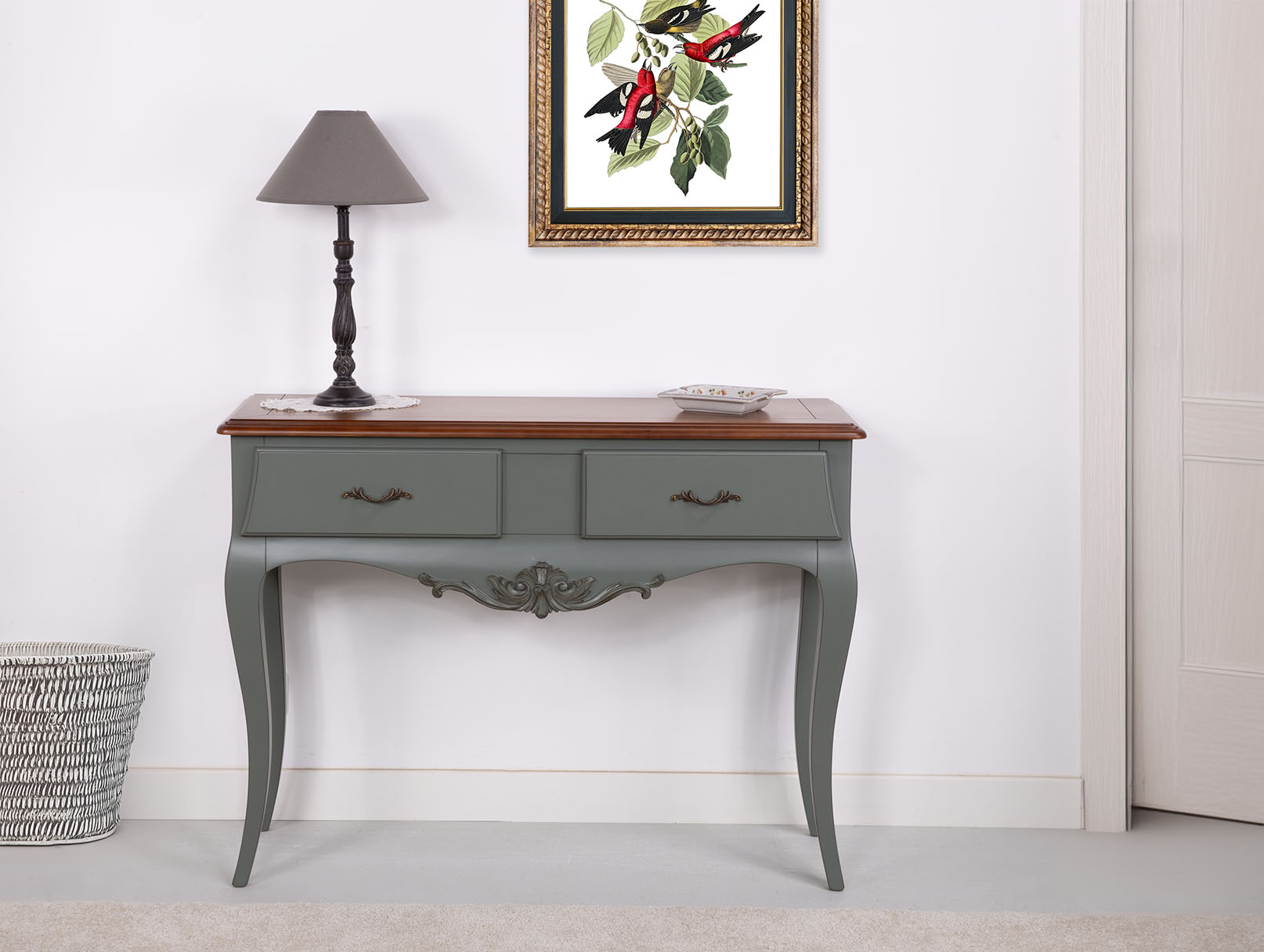 Console Anne-Luce  en Merisier de style Louis XV SEULEMENT 1 DISPONIBLE