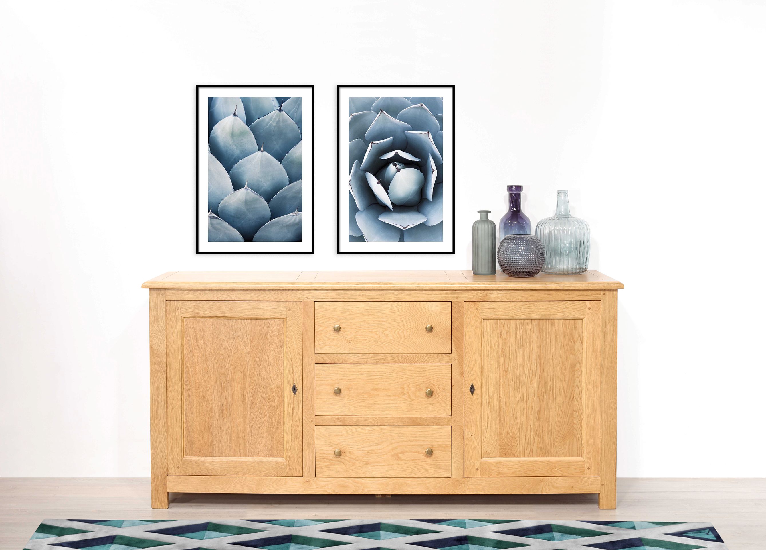 Buffet 3 portes Pablo  en Chêne Massif de style Campagne  SEULEMENT 1 DISPONIBLE