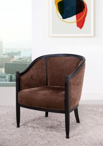 Fauteuil cabriolet mathieu réalisé en chêne massif de style louis philippe seulement 1 disponible