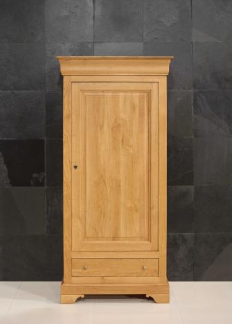Bonnetière 1 porte 1 tiroir Louis  en Chêne massif de style Louis Philippe SEULEMENT 1 DISPONIBLE