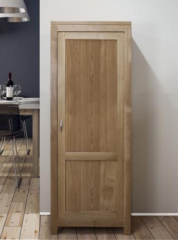 Bonnetière 1 porte  en chêne massif de ligne Contemporaine 