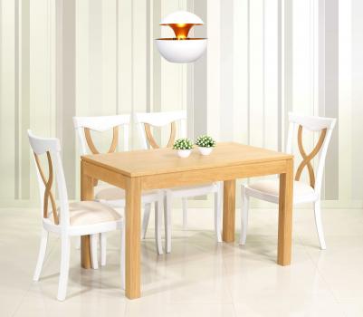 Table de repas rectangulaire Théo 140x70  en Chêne Ligne Contemporaine Finition Chêne traditionnelle SEULEMENT 1 DISPONIBLE