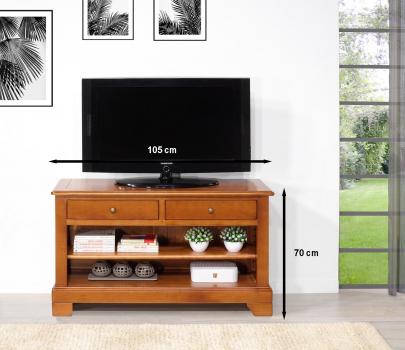 Meuble TV  en Merisier Massif de style Louis Philippe 