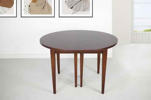 Table ronde  en Merisier de style Louis Philippe 5 allonges de 40 cm Diamètre 120 cm SEULEMENT 1 DISPONIBLE